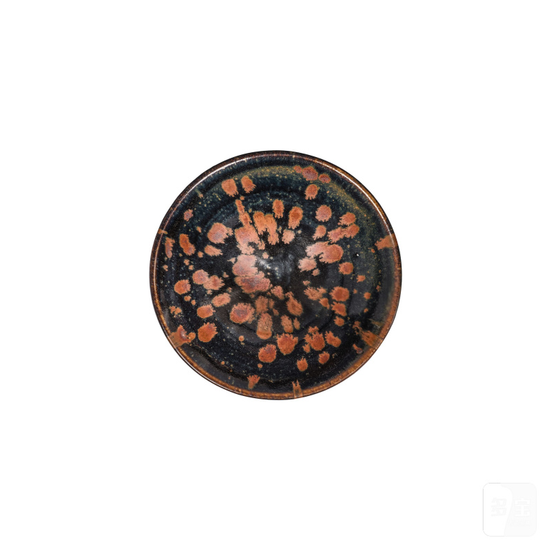 宋 磁州窰黑釉鷓鴣斑斗笠盞 | A CIZHOU RUSSET-SPLASHED BLACK-GLAZED CONICAL BOWL - 图1